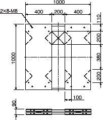 Dimensioni del corpo del modello TSD-1000 