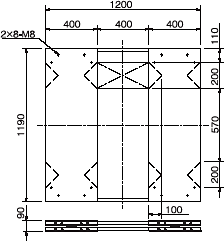 TSD-1200機體尺寸